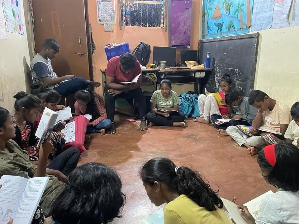 Children Reading & Playing
